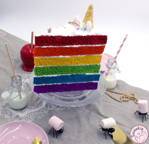 Sac rainbow cake licorne